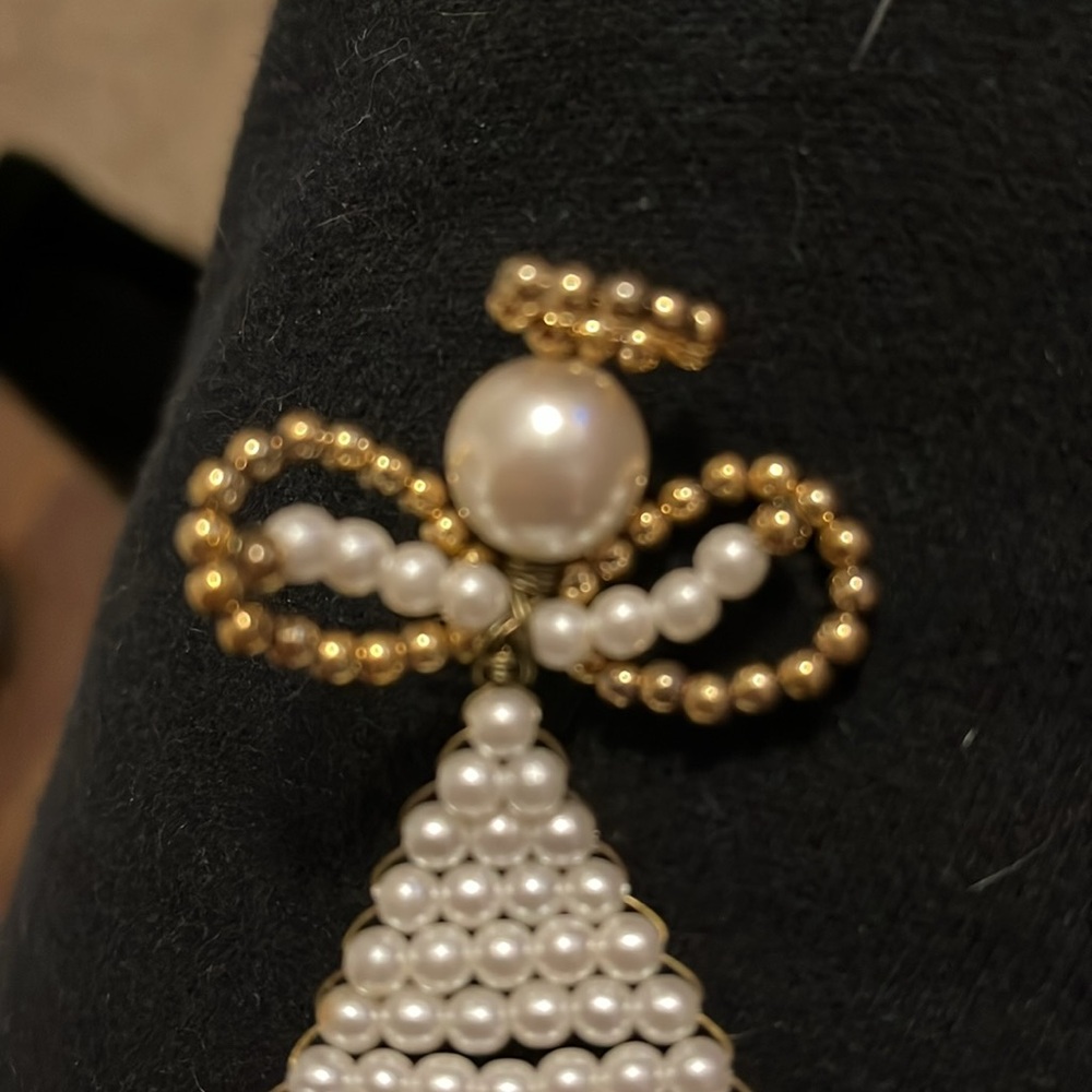 Vintage handmade beaded Angel - Picture 2 of 3
